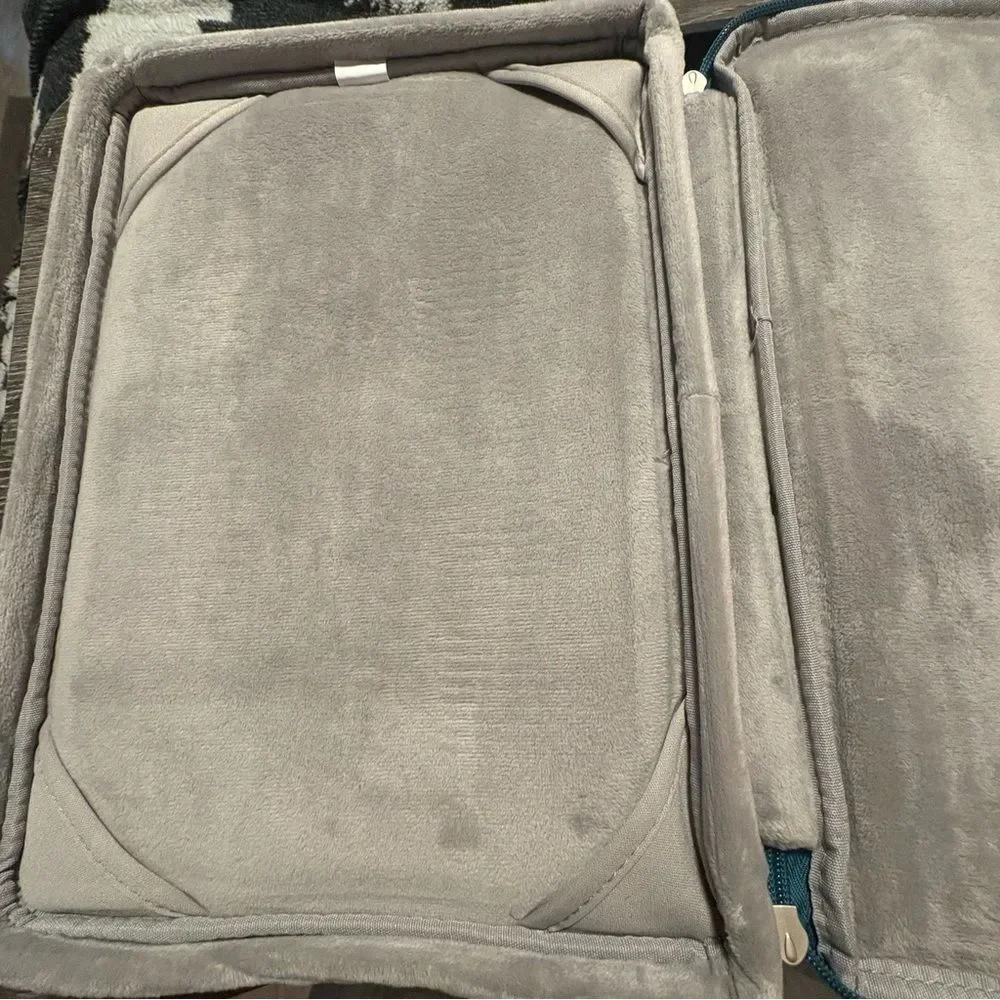 Mosiso 13” Laptop/Tablet Case Zip-Around Sleeve Teal Carry Handle EUC